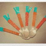 Easy Washi Tape Carrot Spoons Craft!