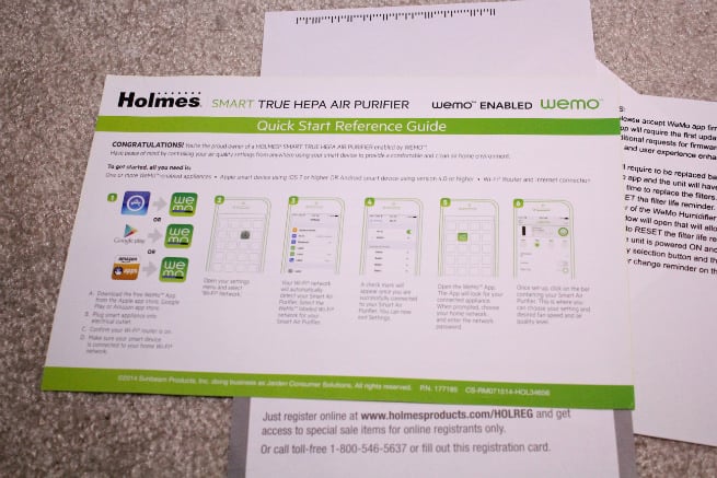 Holmes® Smart Air Purifier with WeMo-3