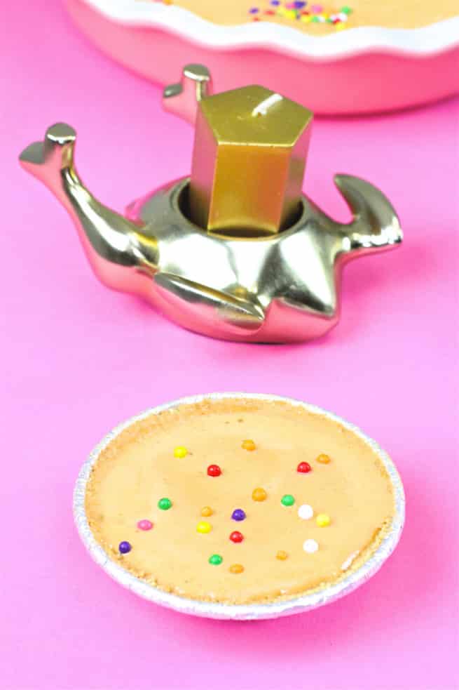 DIY MINI ice cream pumpkin pie sprinkles