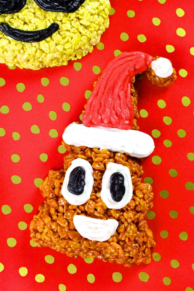 DIY Holiday Poo Emoji Rice Krispies Treats-2