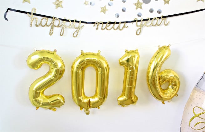 New Years 2016 Balloons