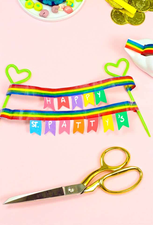 DIY Mini Rainbow Bundt Cake Banners