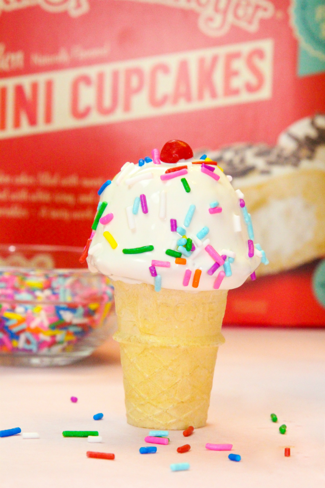 Final Mini No Bake Cupcake Cone
