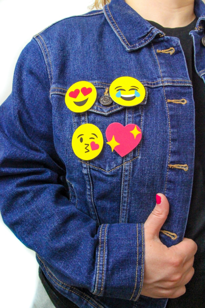 Fun DIY Printable Emoji Pins