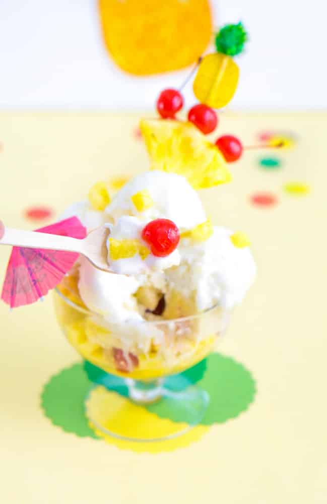 Yummy Pina Colada Dreams Cake & Ice Cream Dessert 4