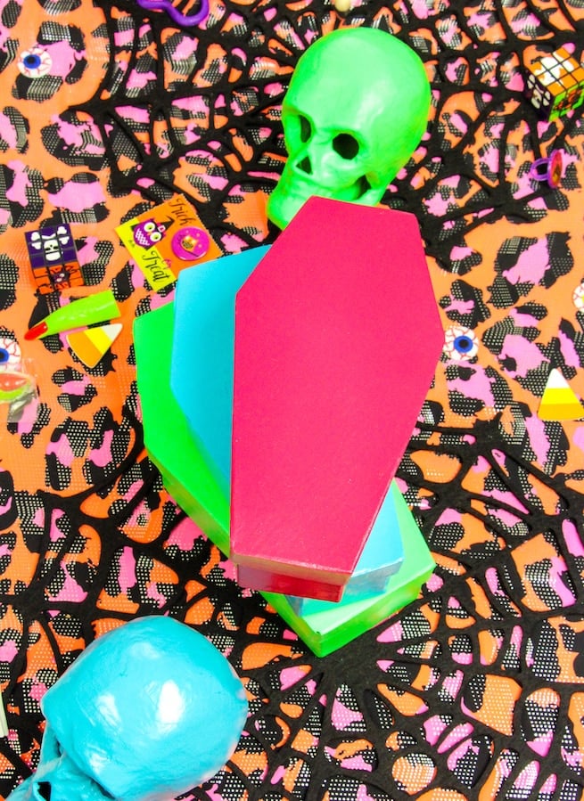 diy-colorful-halloween-coffin-containers