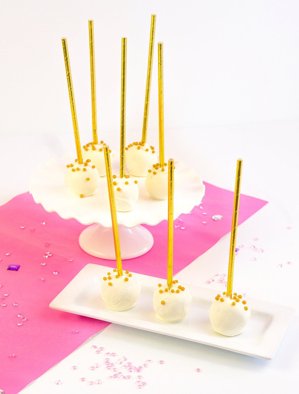 New Year's Pink Champagne Cake Pops! ⋆ Brite and Bubbly