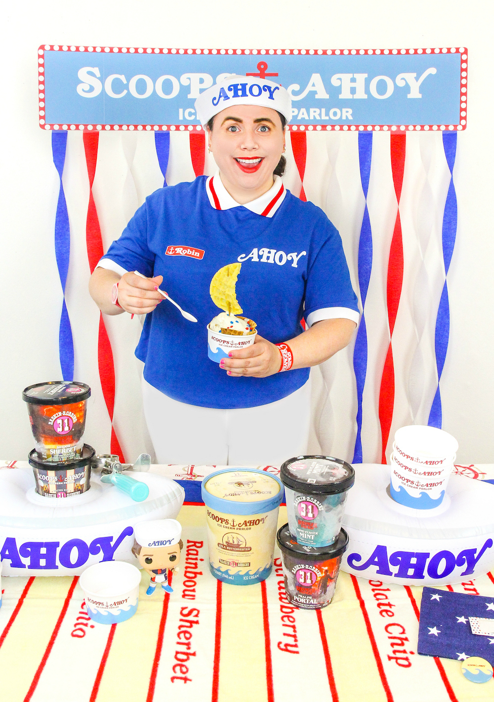 Diy Stranger Things Scoops Ahoy Ice Cream Party Brite And Bubbly