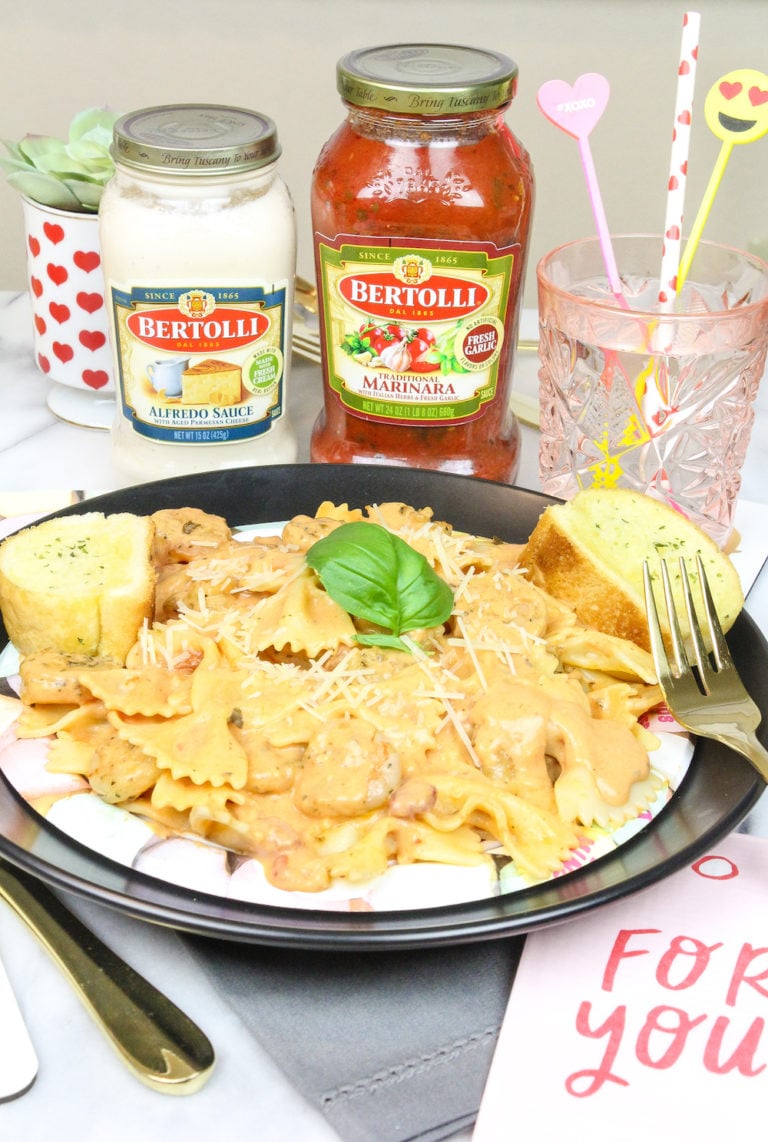 Easy Valentine’s Day Dinner Idea & Rosa Sauce Recipe!
