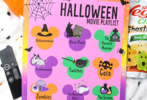Our Disney Plus Halloween Movie Playlist + Free Printable!