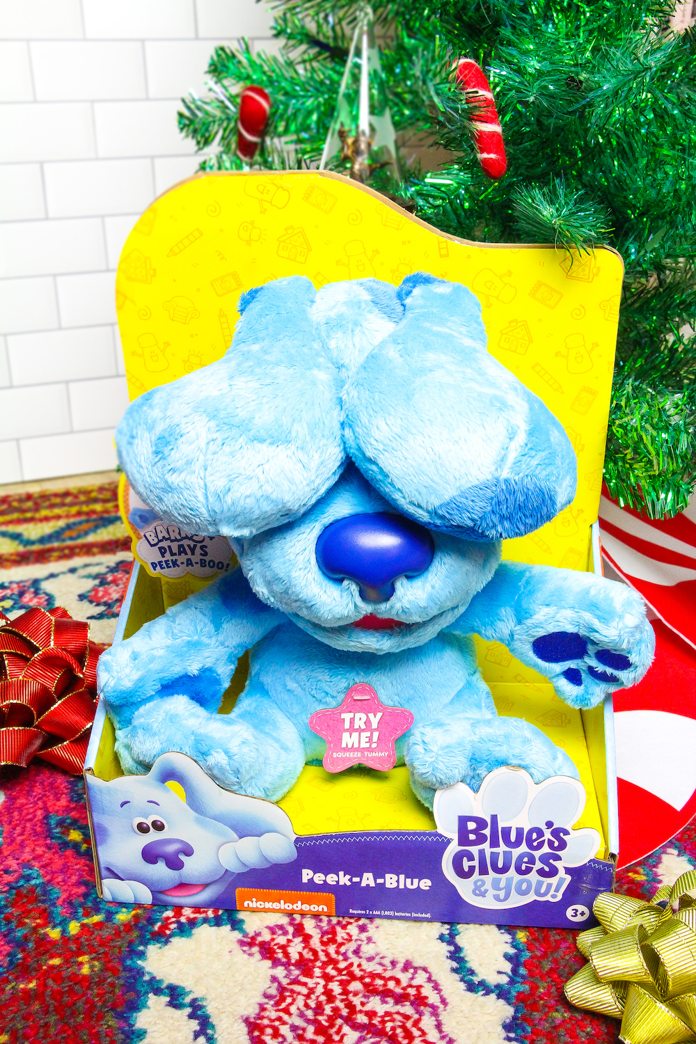 Blue’s Clues & You Peek-A-Boo Blue Squeeze Tummy! 10-inch feature plush