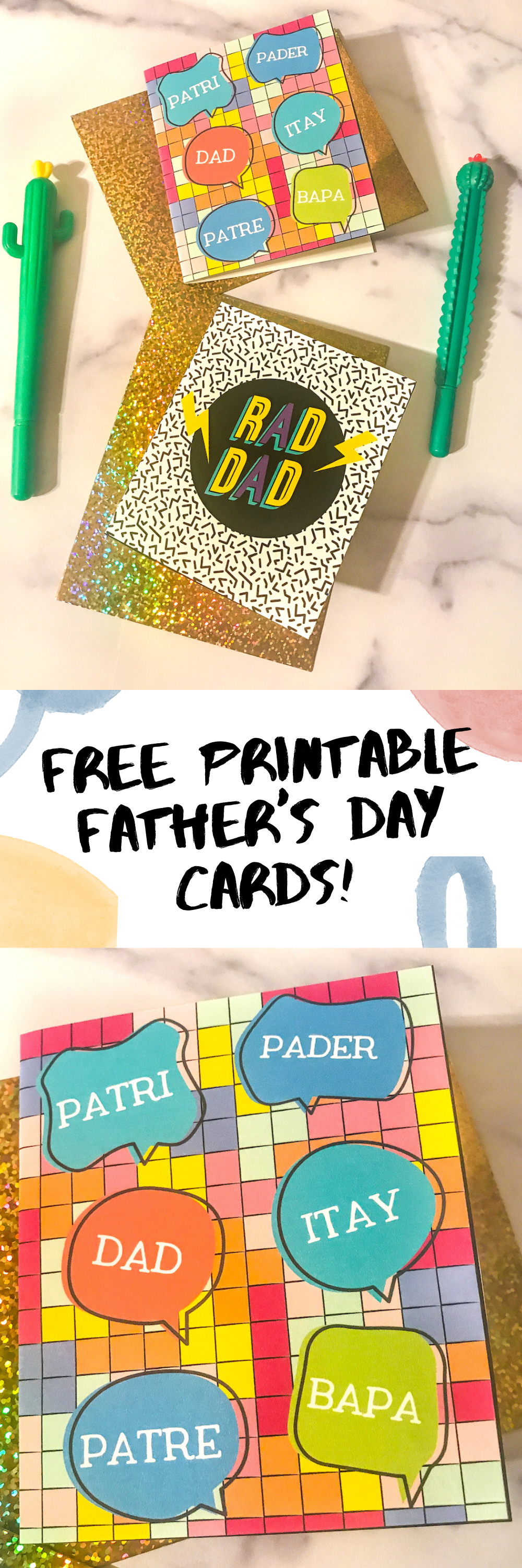  Father's Day Printable Cards Pin