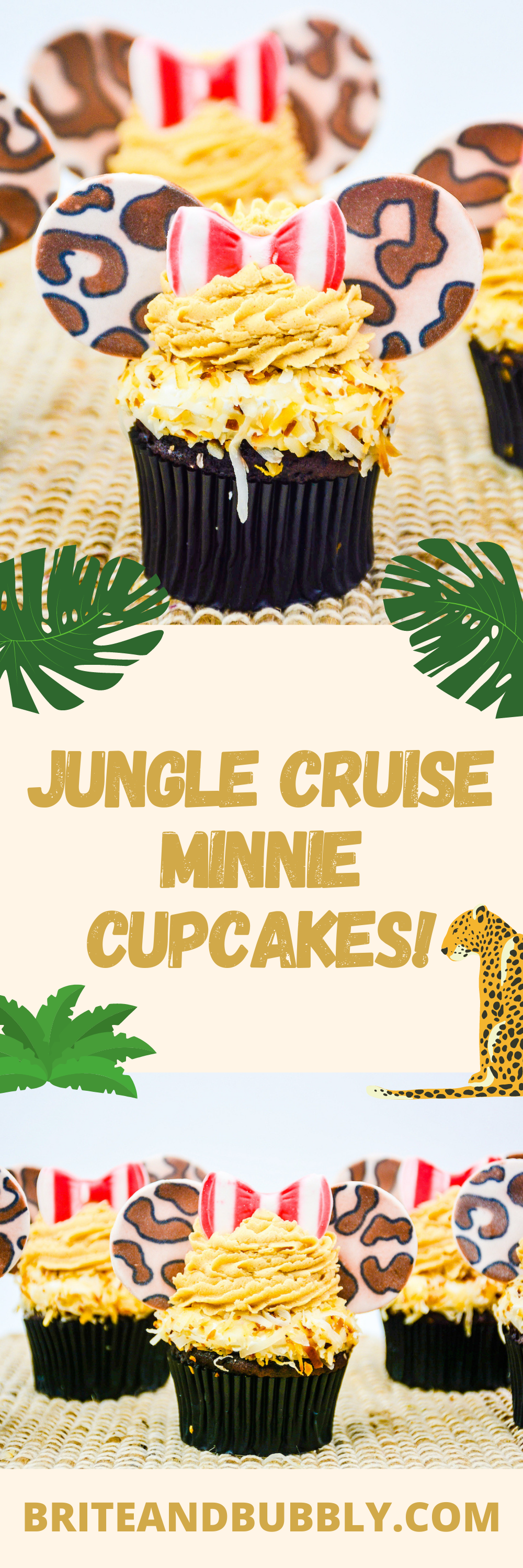 Disney Jungle Cruise Inspired Cupcakes Pin 