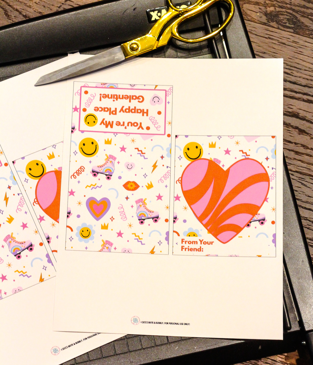 Galentine's Day Printable Cookie Grams Supplies