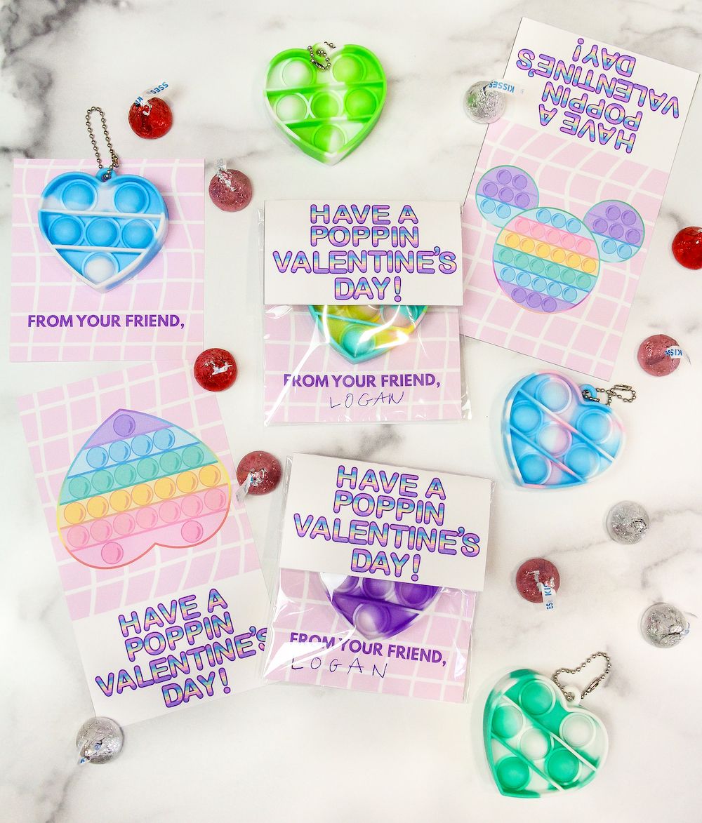 Pop It Free Printable Valentines for Kids! ⋆ Brite and Bubbly