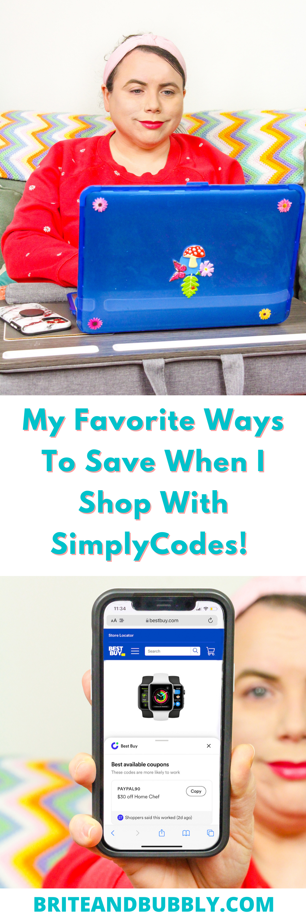 Using SimplyCodes Online Shopping Pin