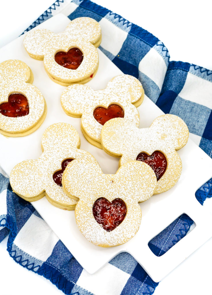 Valentine's Day Mickey Jammie Dodger Cookies