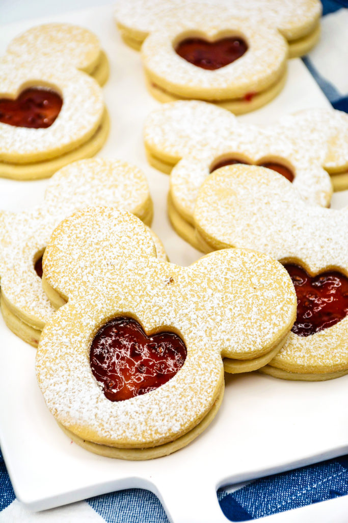 Valentine's Day Mickey Jammie Dodger Cookies