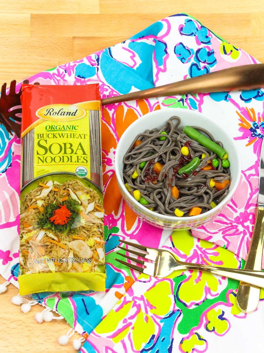 Roland® Organic Soba Noodles cooked