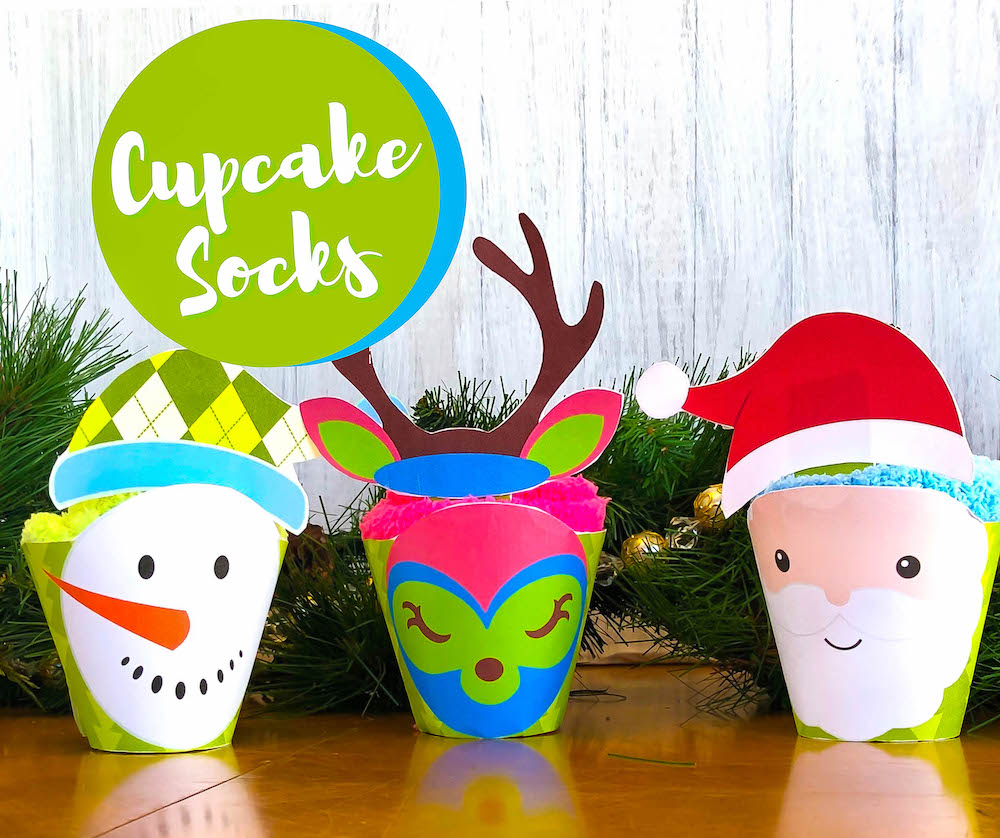 DIY Christmas Sock Cupcake
