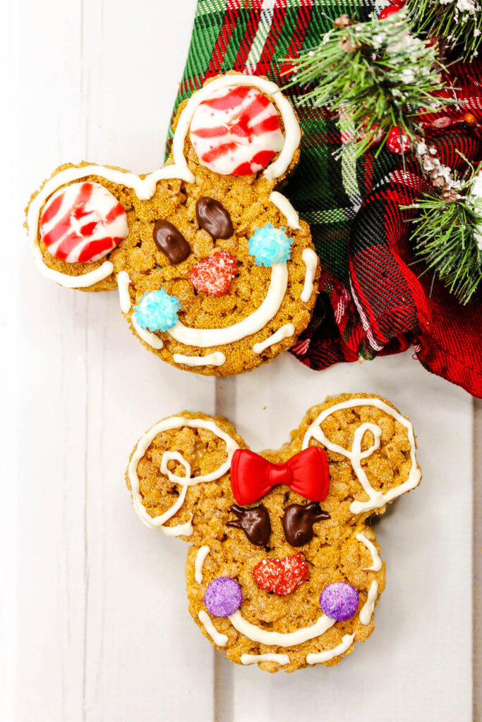 Gingerbread Mickey Rice Krispies Treat