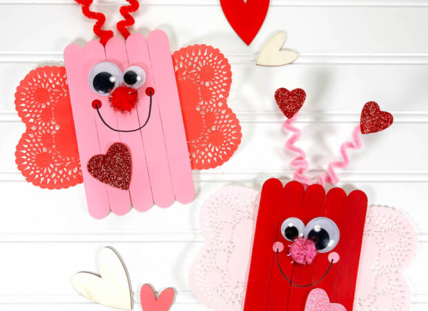 Love Bug Craft Stick Valentine