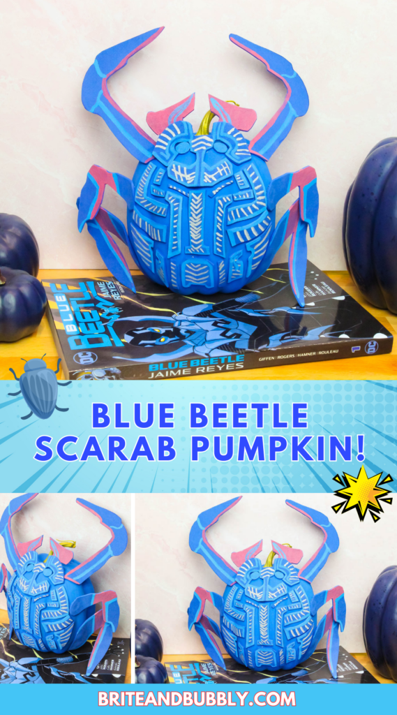 Blue Beetle Scarab Pumpkin