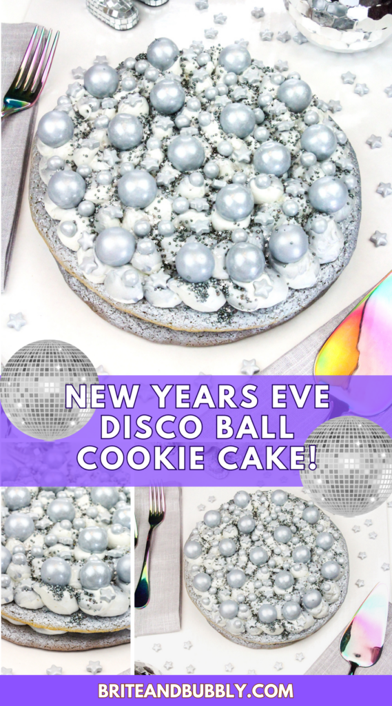 New Years Disco Ball Cookie Cake Pin