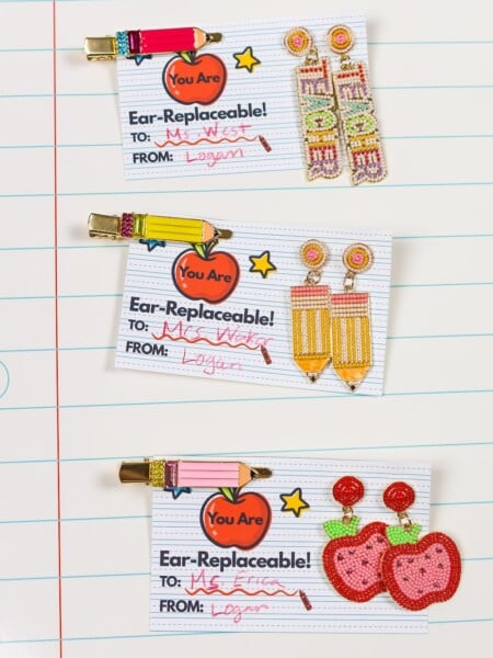 Teacher Earrings Gift Idea