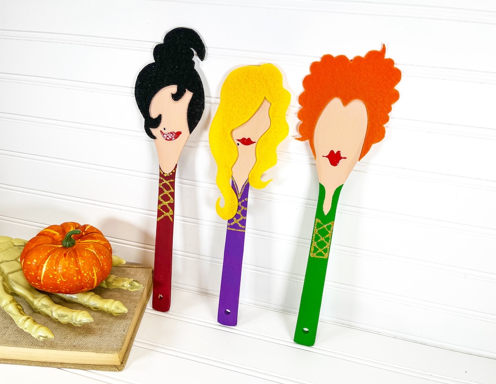 DIY Hocus Pocus Sanderson Sisters Spoons