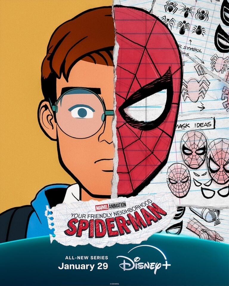 Your Friendly Neighborhood Spider-Man poster half face