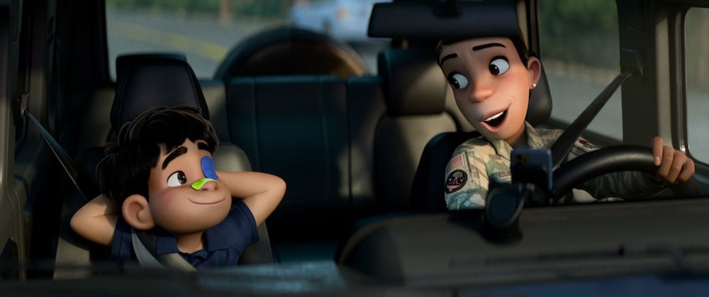 Elio with aunt