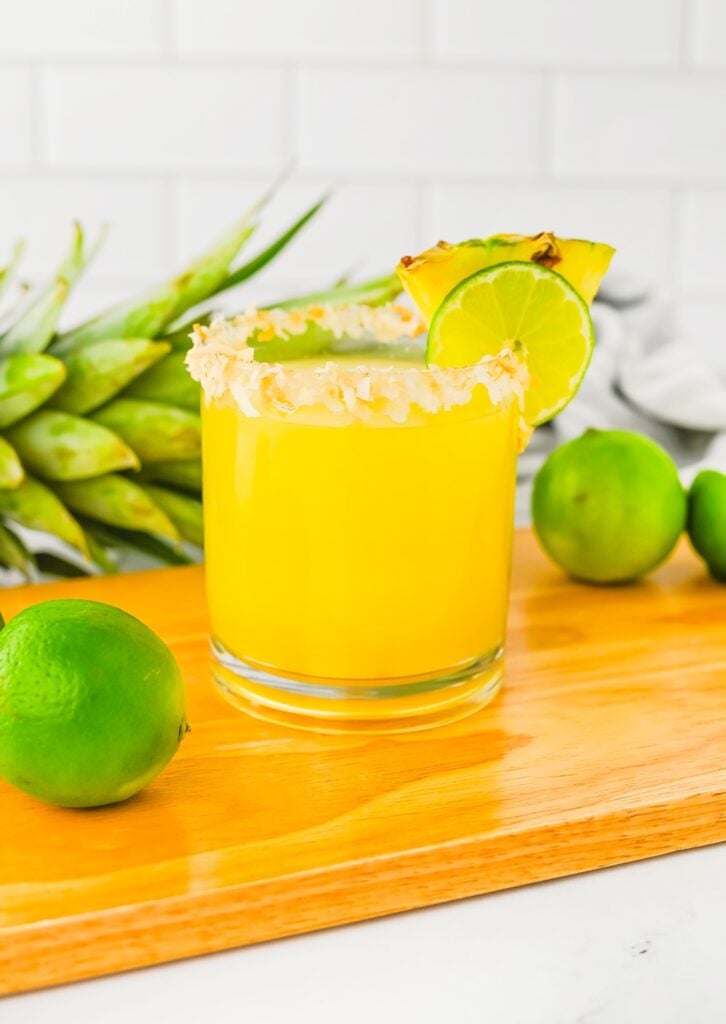 Summer Pineapple Coconut Margaritas