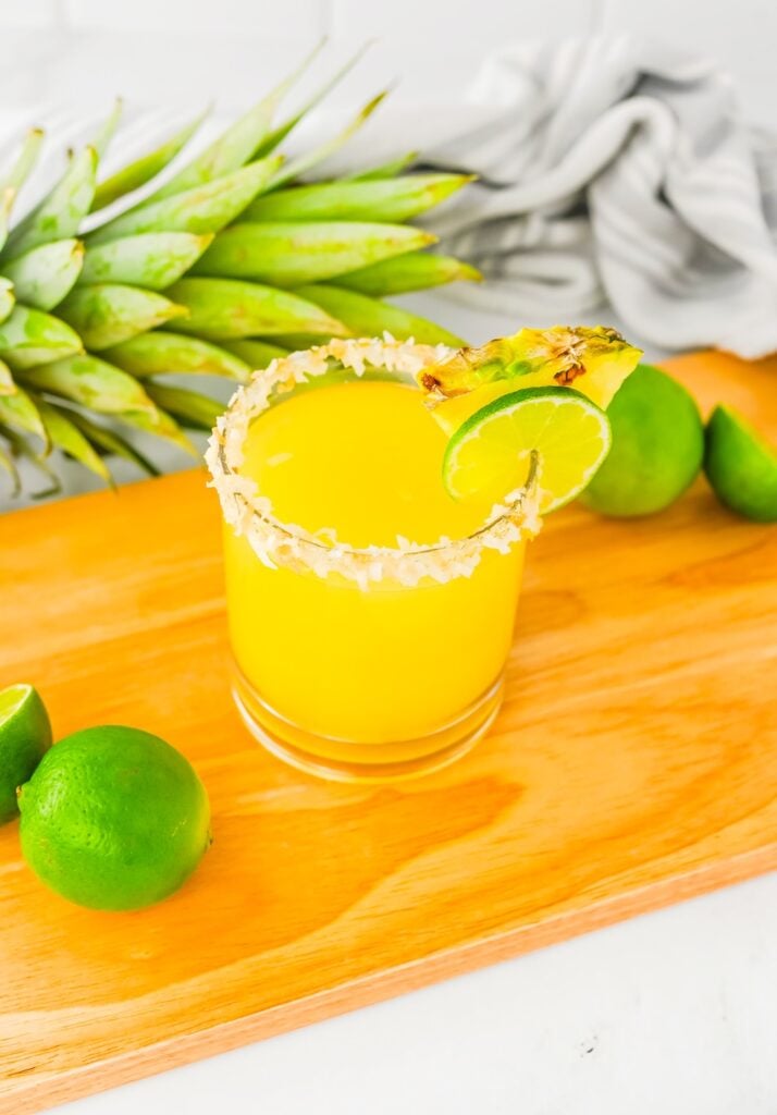 Summer Pineapple Coconut Margaritas