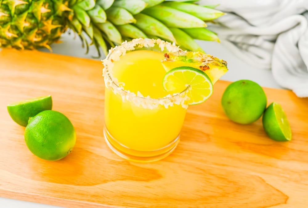 Summer Pineapple Coconut Margaritas