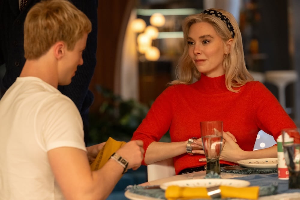 Joseph Quinn as Johnny Storm/Human Torch and Vanessa Kirby as Sue Storm/Invisible Woman