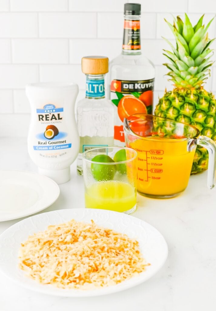 Summer Pineapple Coconut Margaritas