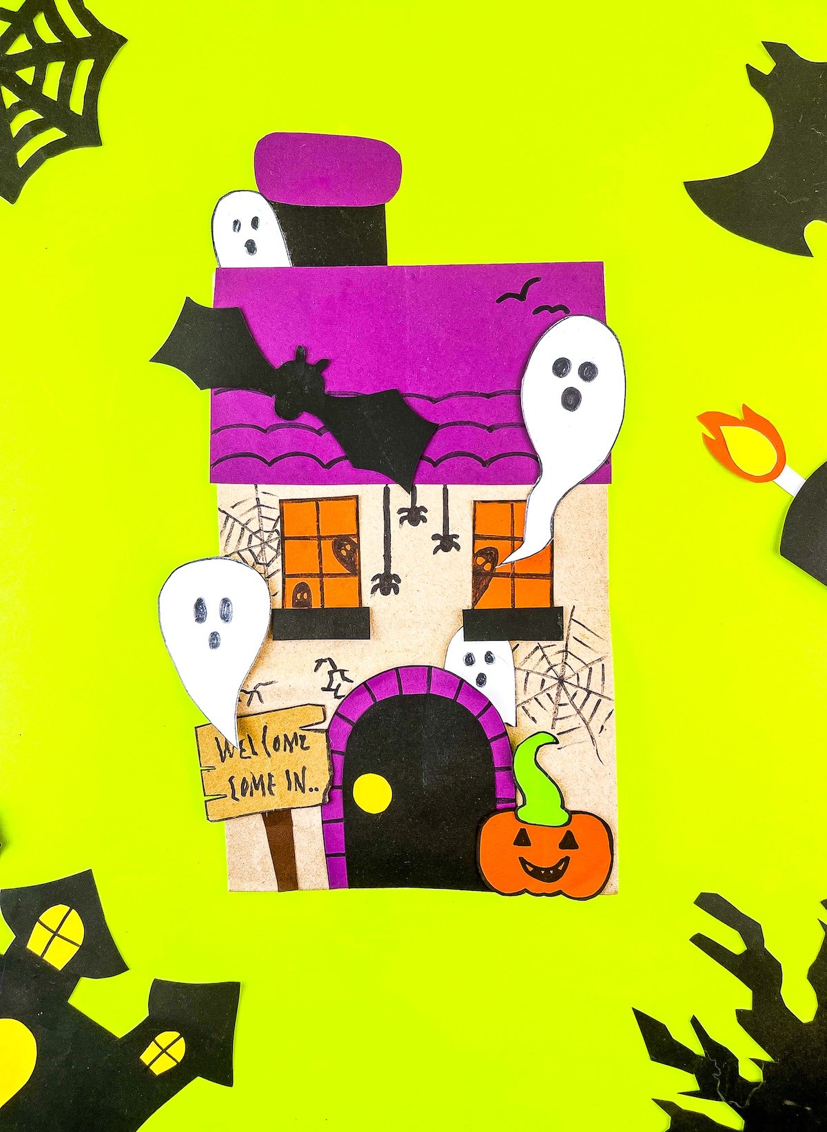 DIY Paper Bag Haunted House